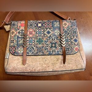 Natural Cork Crossbody Handbag | Eco-Friendly Vegan Purse | Portuguese Cork